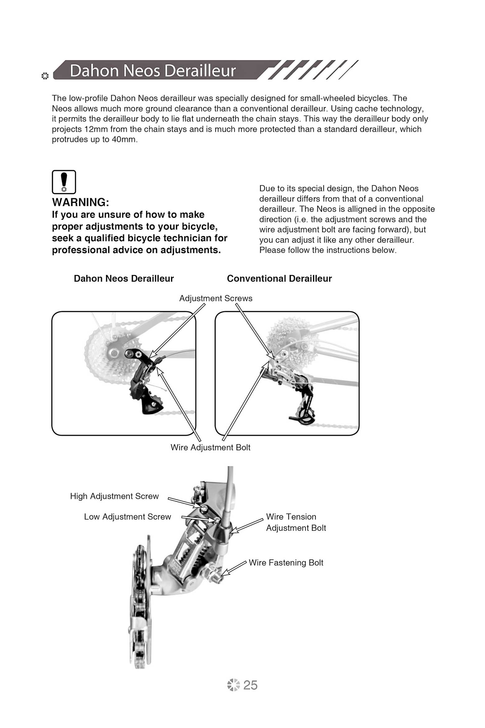Dahon - Service Instructions 2012 page 25 main image