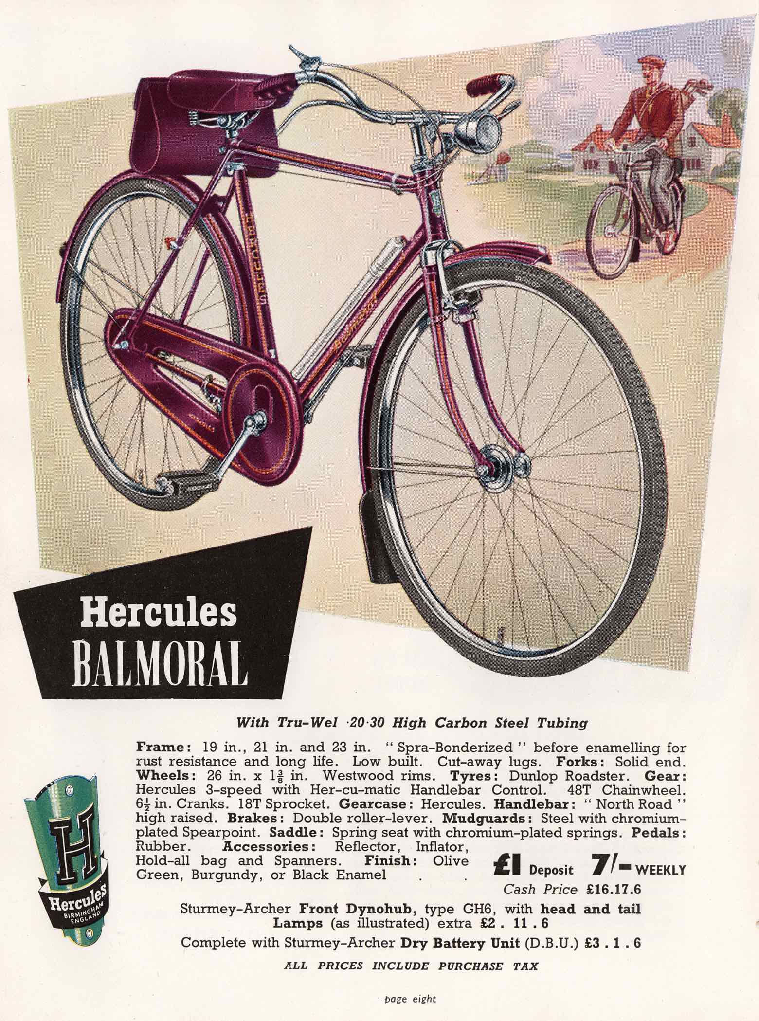 Hercules - Wonder Wheels 1955 page 8 main image