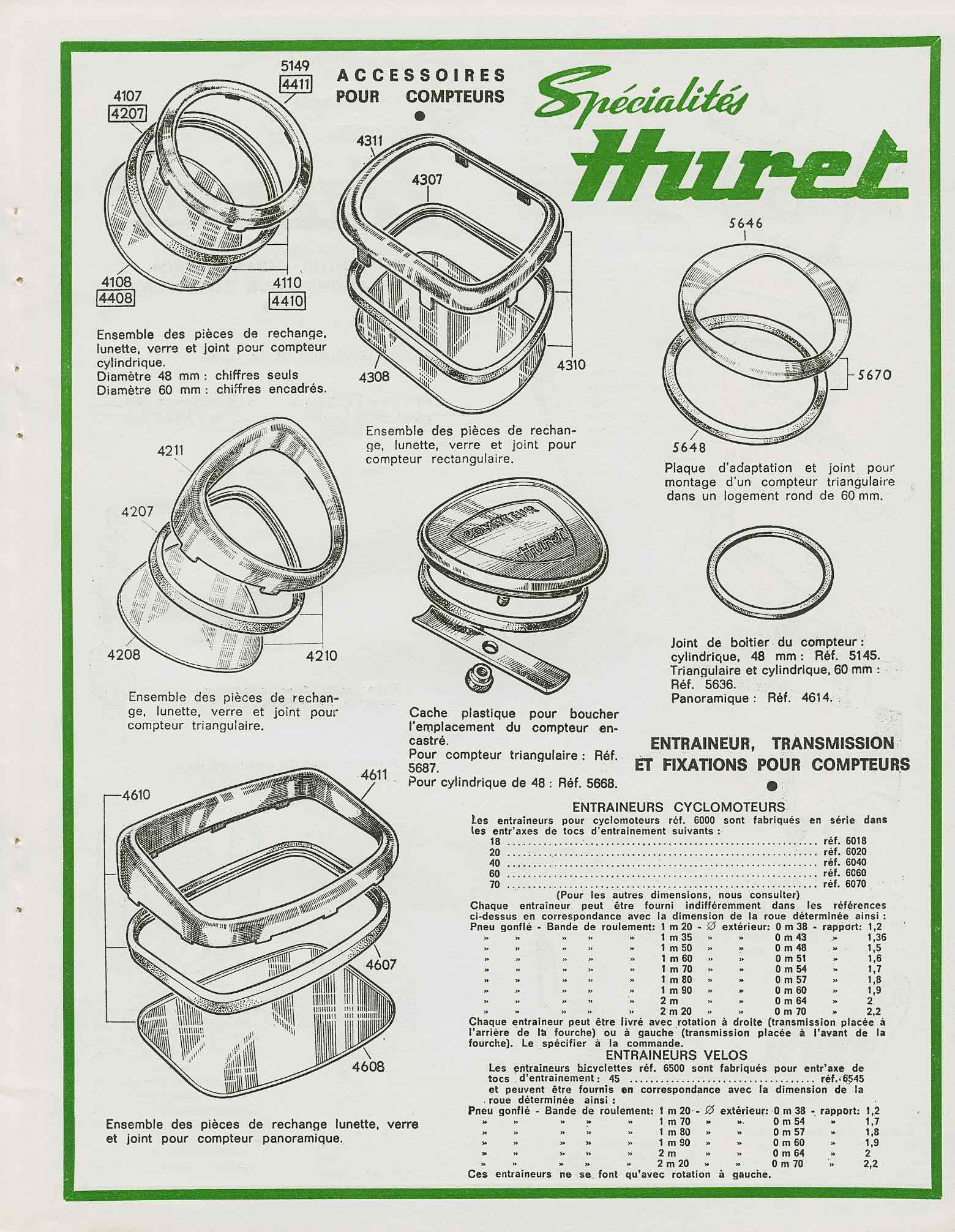 Huret Accessoires de Haut Qualite - 1968 scan 13 main image