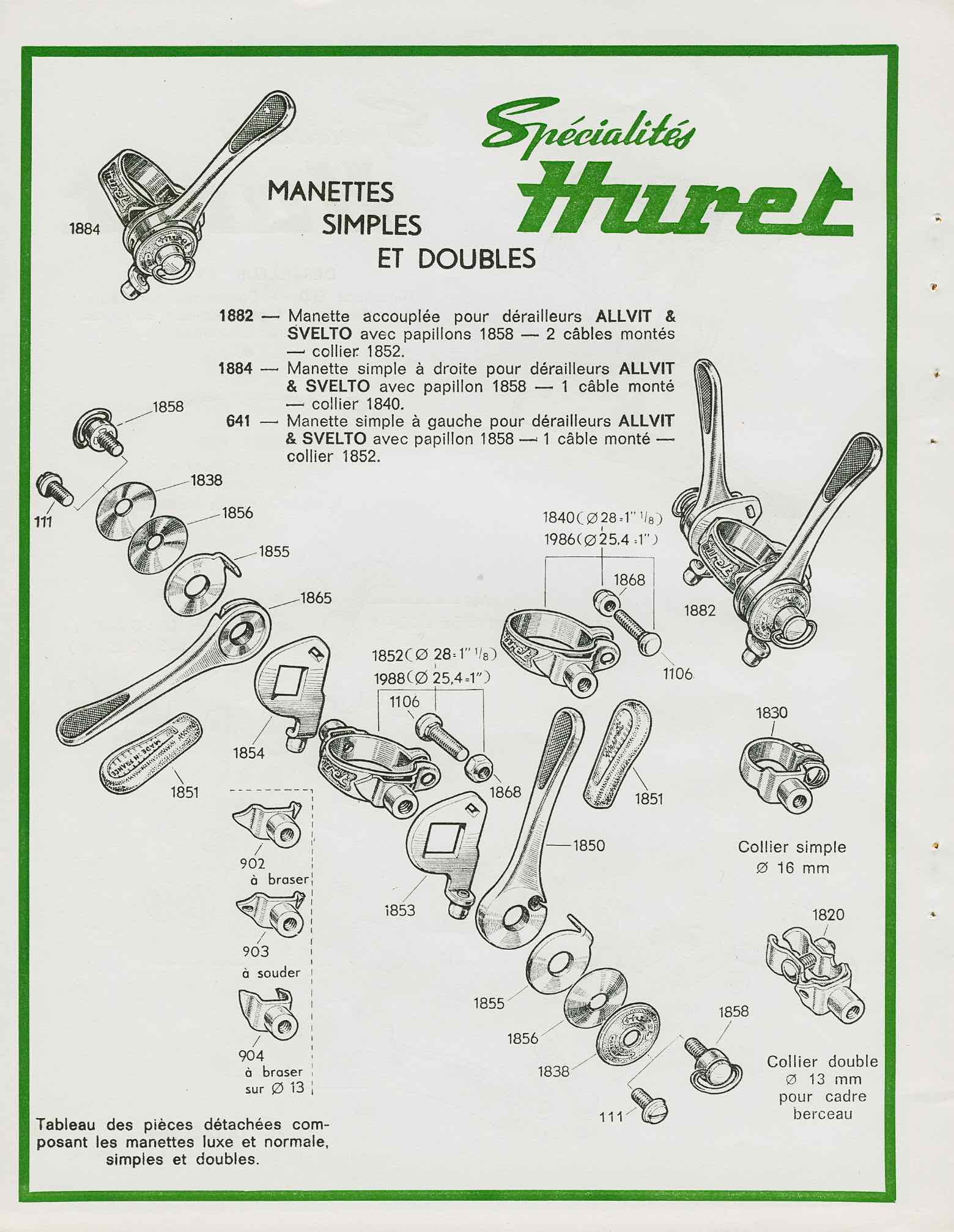 Huret Accessoires de Haut Qualite - 1968 scan 8 main image