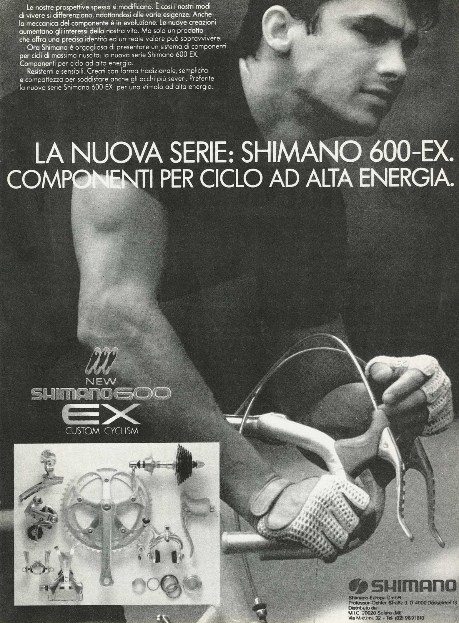 La Bicicletta 1984 April - Shimano advert main image