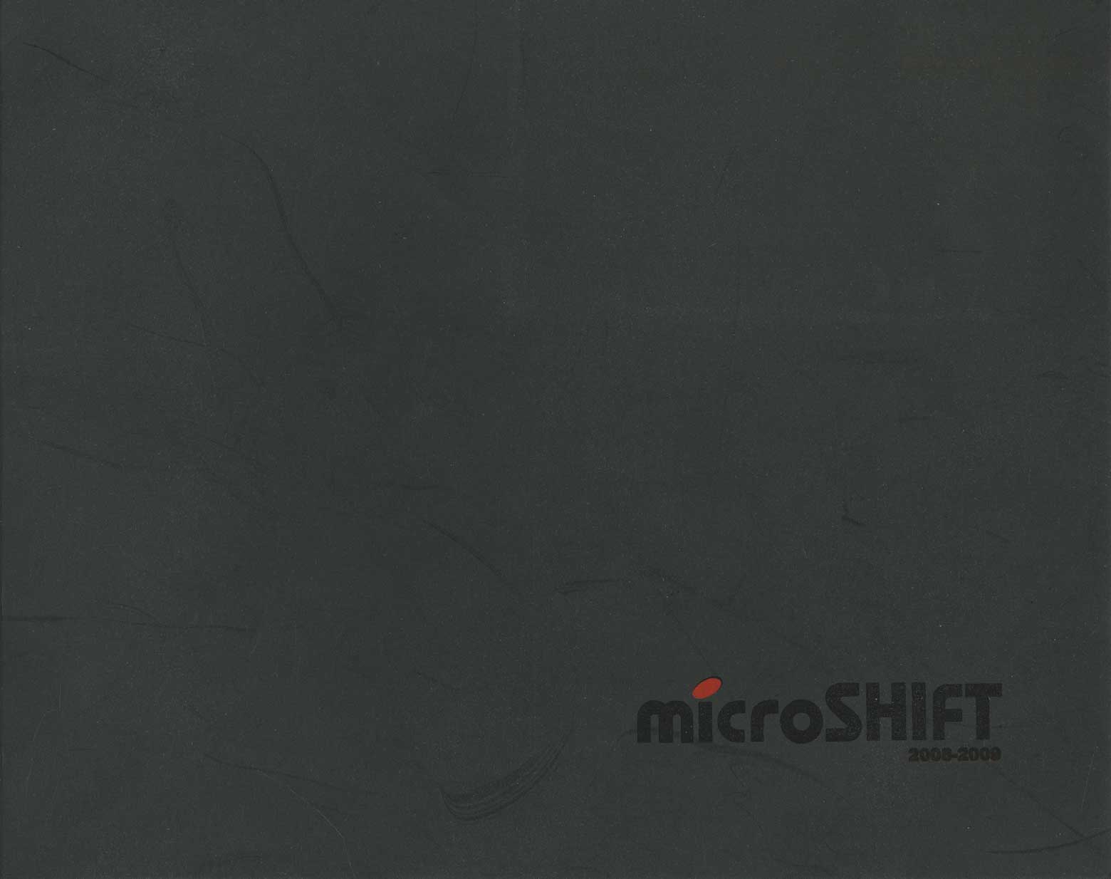 microSHIFT 2008-2009 front cover main image