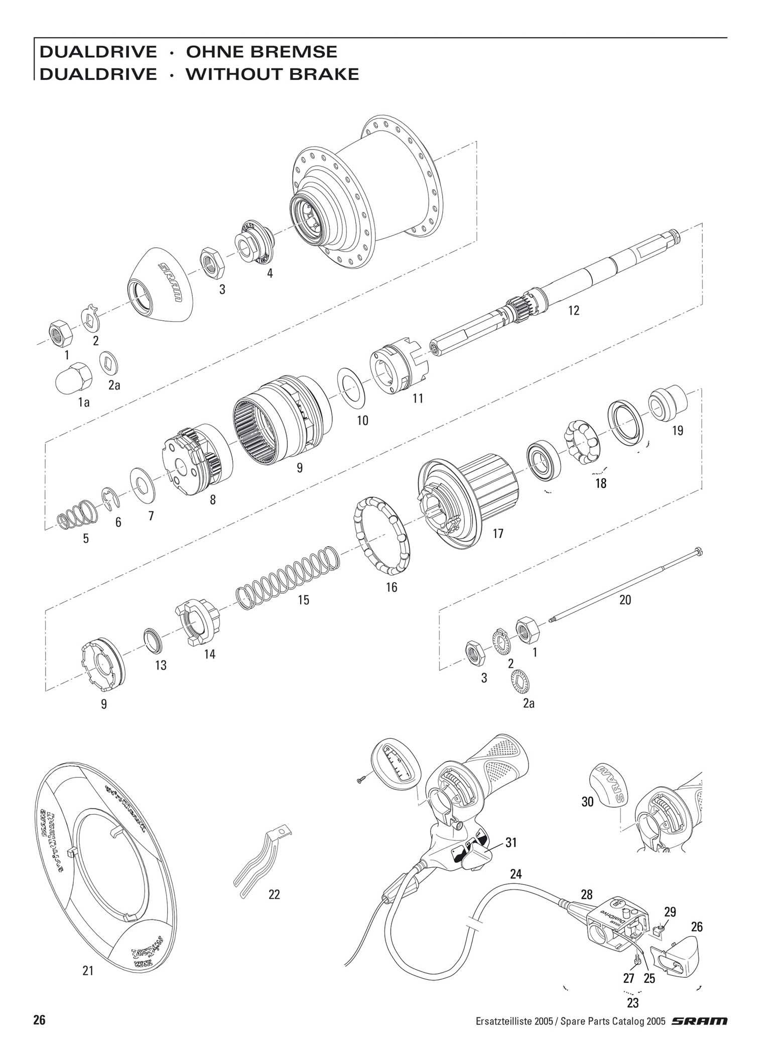 SRAM - Spare Parts Catalog 2005 page 026 main image
