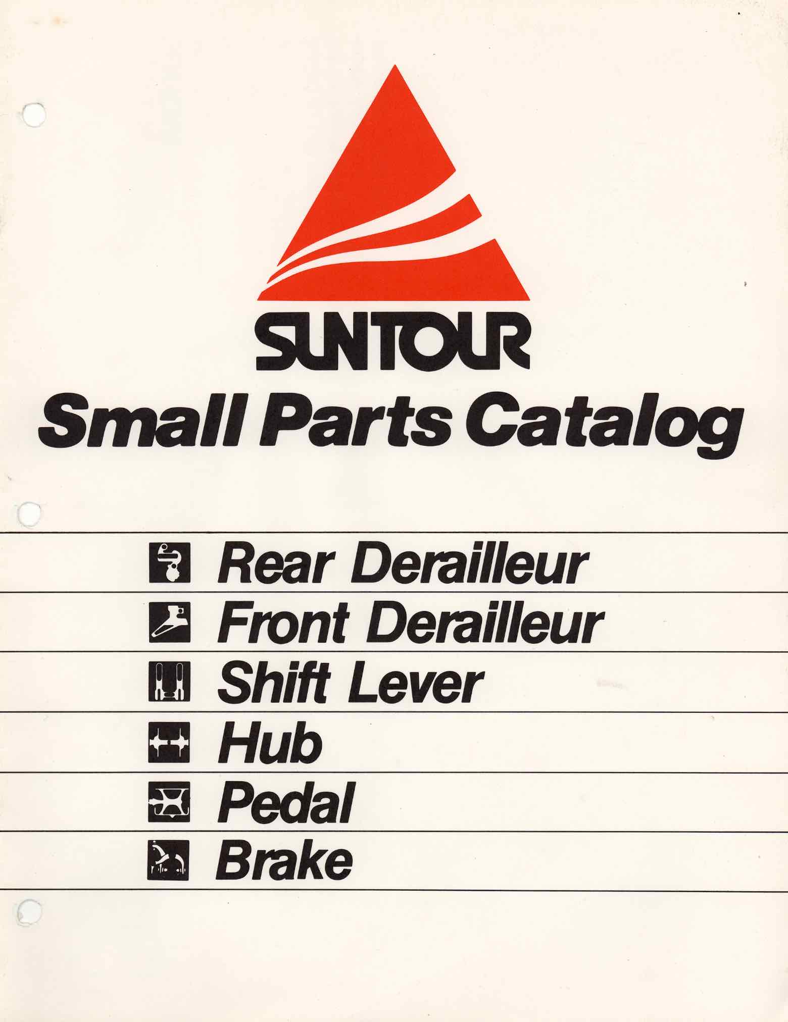 SunTour Small Parts Catalog - 1983? scan 1 main image