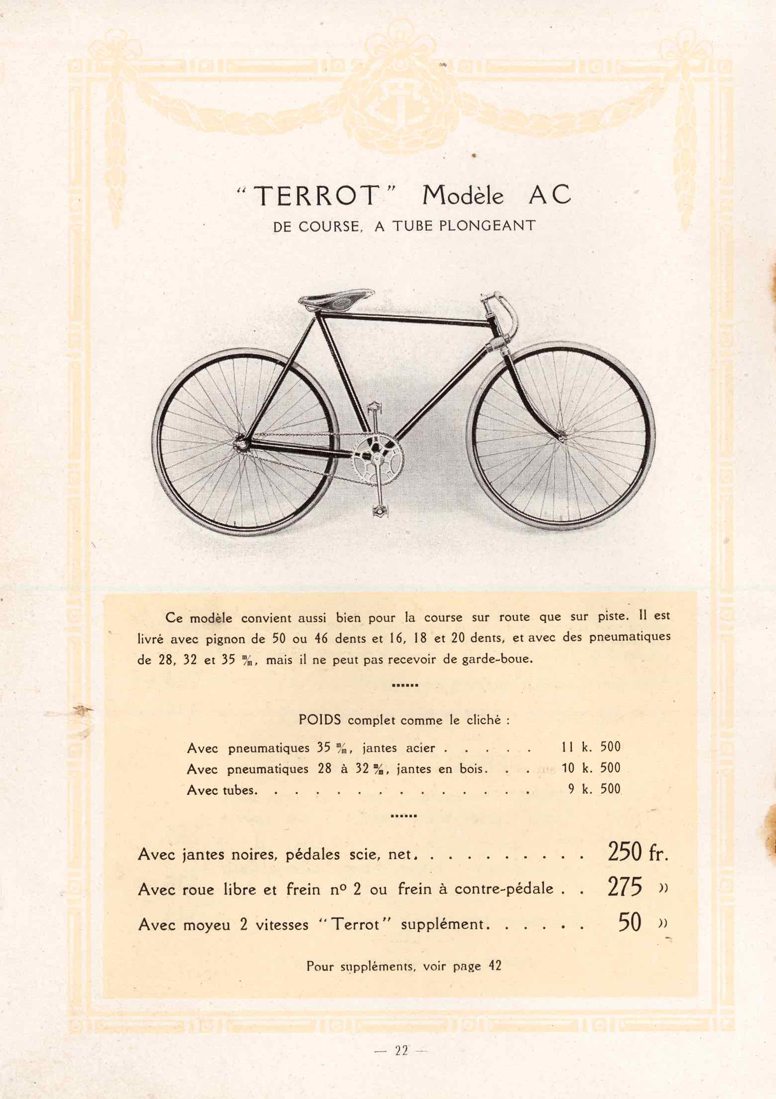 Terrot & Cie - Cycles Motorcyclettes Voiturettes 1914 page 22 main image