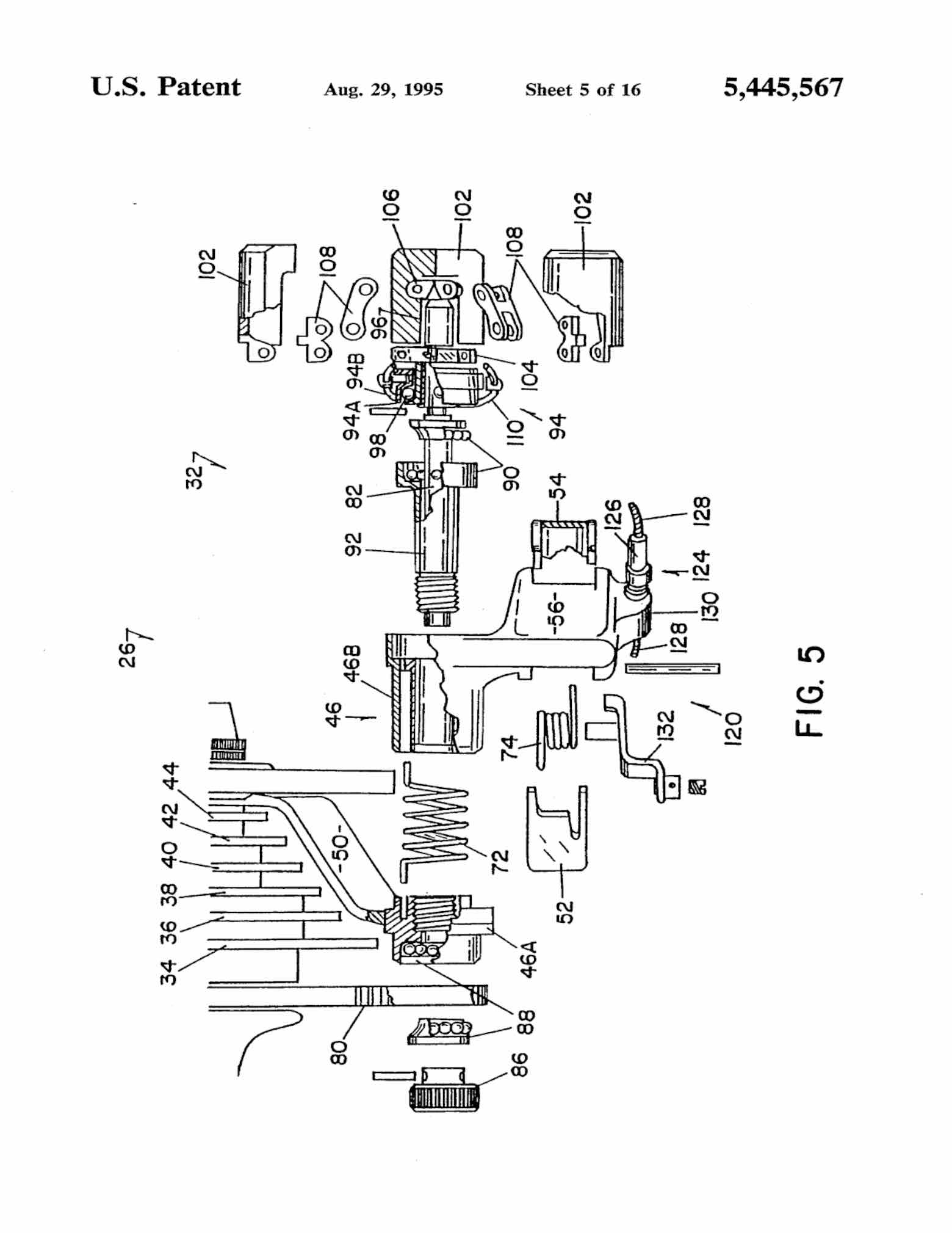 US Patent 5,445,567 - AutoBike SmartShift scan 13 main image