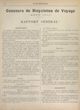 T.C.F. Revue Mensuelle October 1905 - Concours de Bicyclettes de Voyage (part III) scan 1 thumbnail