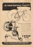 The Cyclist September 1937 - Cyclo advert thumbnail