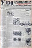 VDI Nachrichten November 1951 - Das Fahrrad und seine technischen Besonderheiten scan 01 thumbnail