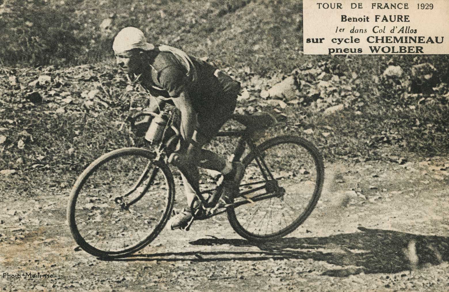 Benoit Faure - 1929 Col d'Allos postcard scan 01 main image