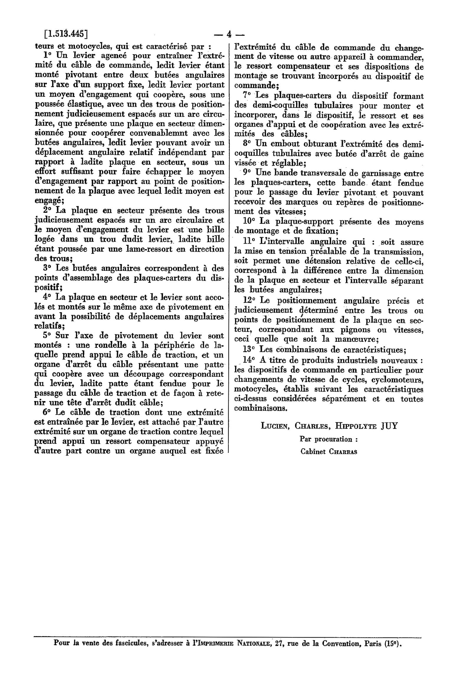 French Patent 1,513,445 - Simplex scan 004 main image