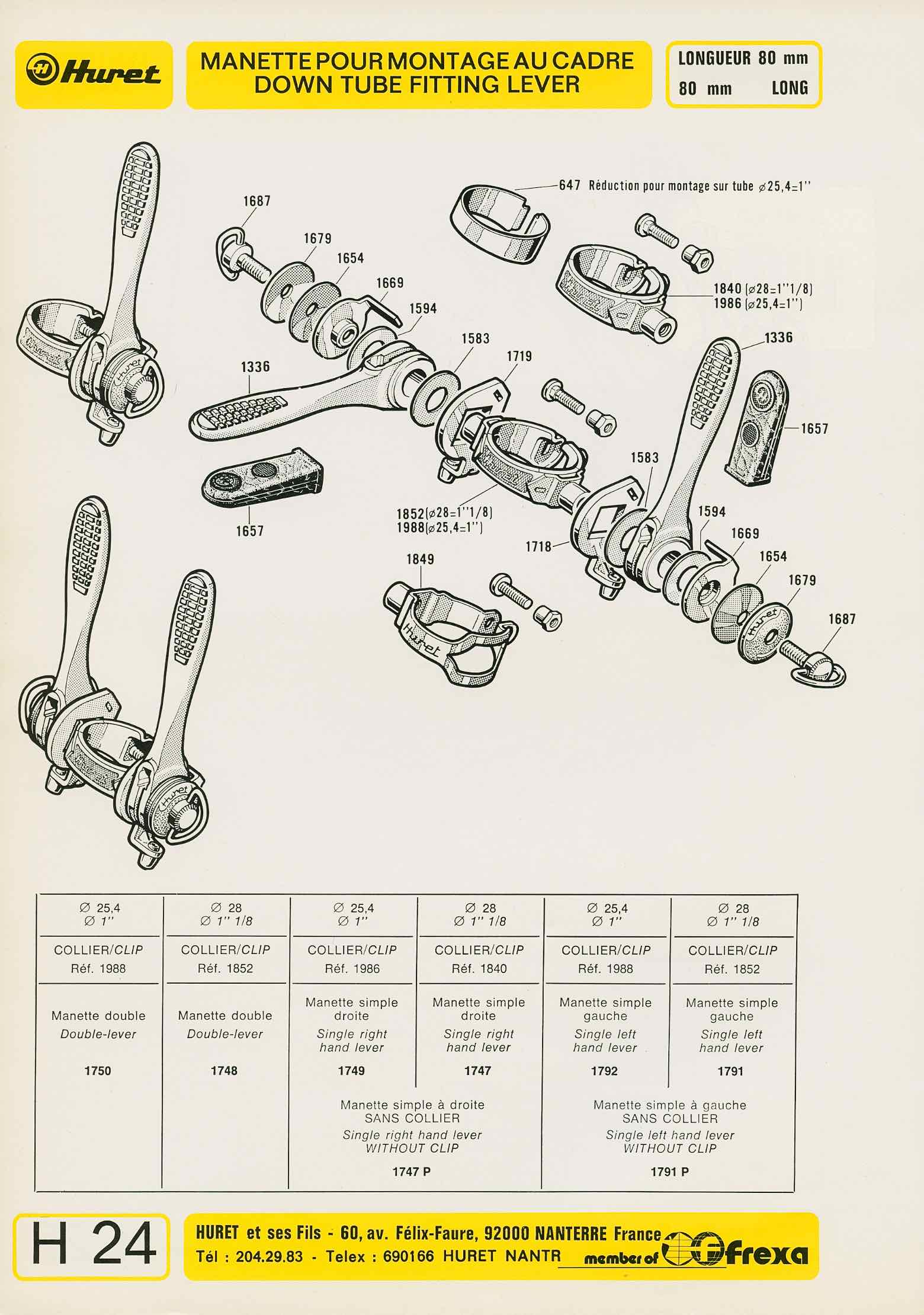 Huret Accessoires Cycles Cyclomoteurs Motos - 1976 page 24 main image