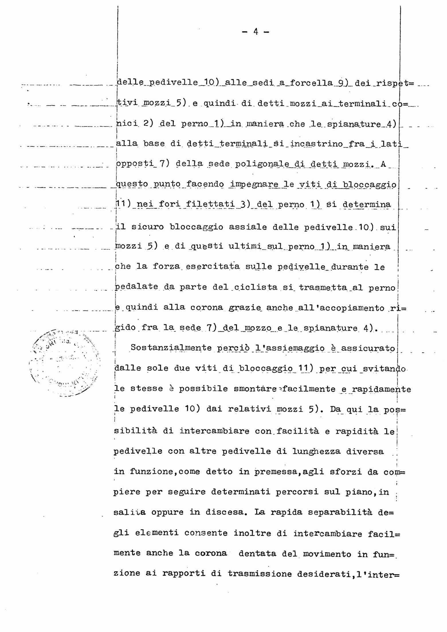 Italian Patent 1,053,056 - Ofmega scan 6 main image