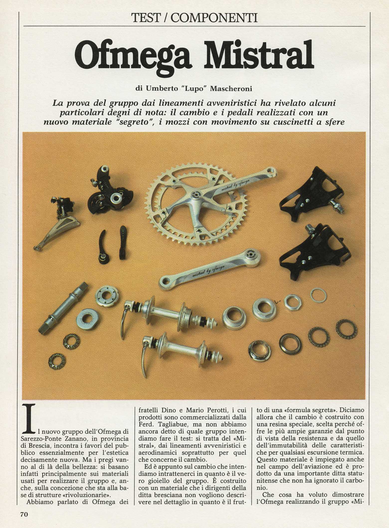 La Bicicletta 1984 May - Ofmega article scan 01 main image