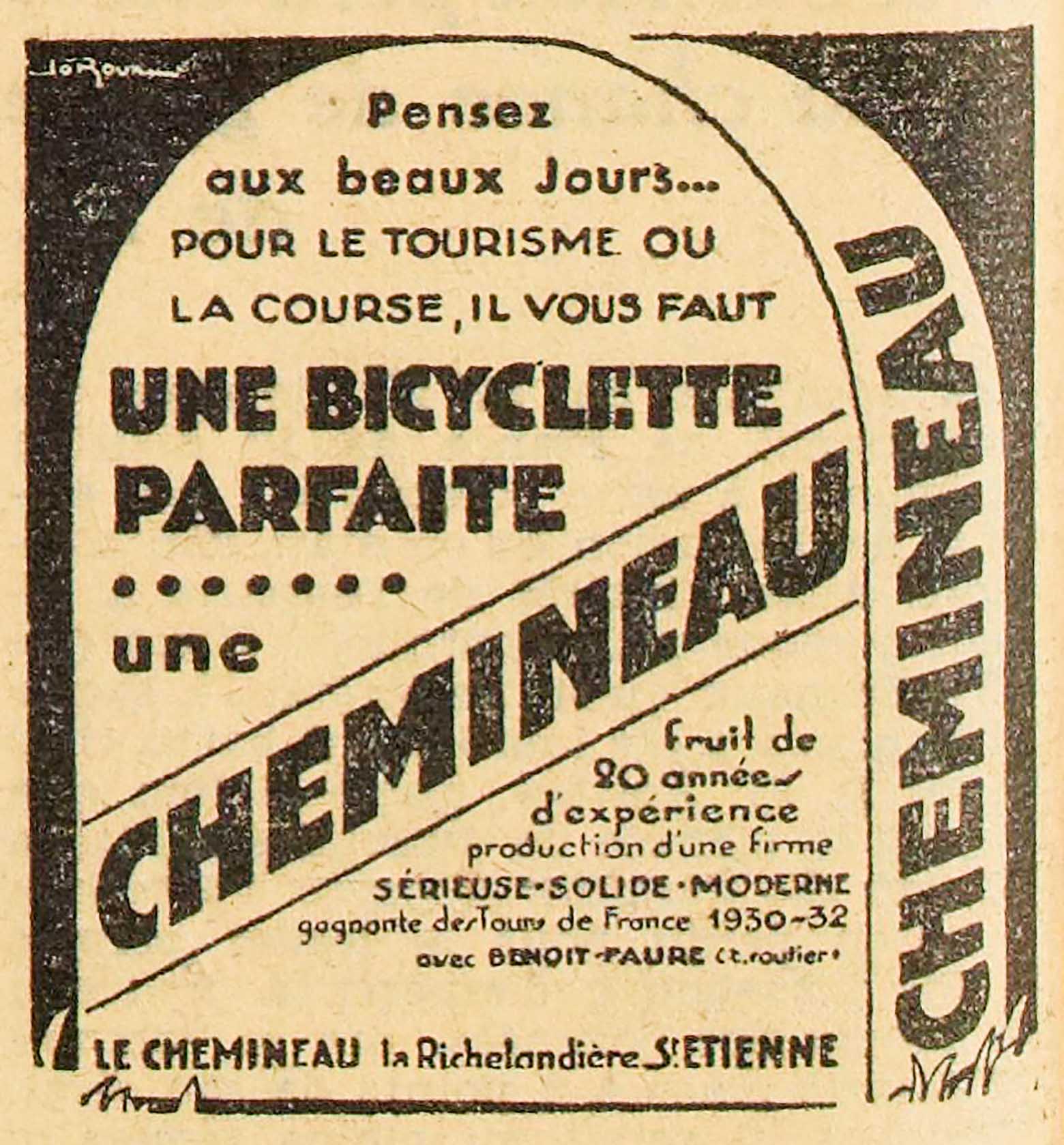 L'Auto 29th April 1935 - Chemineau advert main image