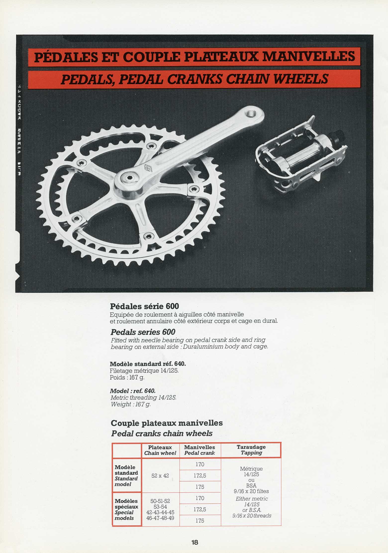 Mavic - Catalogue 1980? page 18 main image