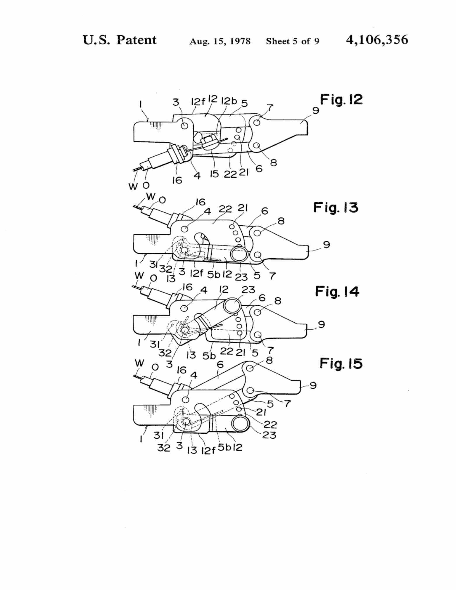US Patent 4,106,356 - Shimano Positron scan 13 main image