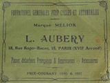 Aubery - catalogue 1910 & 1911 scan 1 thumbnail