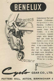 Cycling December 1949 Cyclo Gear Company advert thumbnail