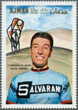 Felice Gimondi - Ajman postage stamp thumbnail
