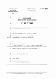 French Patent 2,515,604 - Ofmega Mistral scan 1 thumbnail