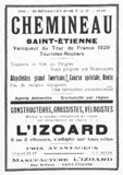 L'Industrie des Cycles et Automobiles January 1930 - Chemineau advert thumbnail