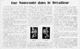 L'Industrie des Cycles et Automobiles January 1937 - Une Nouveaute dans le derailleur thumbnail