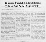 L'Industrie des Cycles et Automobiles July 1936 - La bapteme triomphal thumbnail