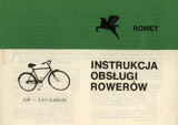 Romet - Instrukcja Obslugi Rowerow 1988 scan 1 thumbnail