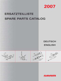SRAM - Spare Parts Catalog 2007 front cover thumbnail