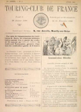 T.C.F. Revue Mensuelle April 1891 - Communications Officielles scan 1 thumbnail