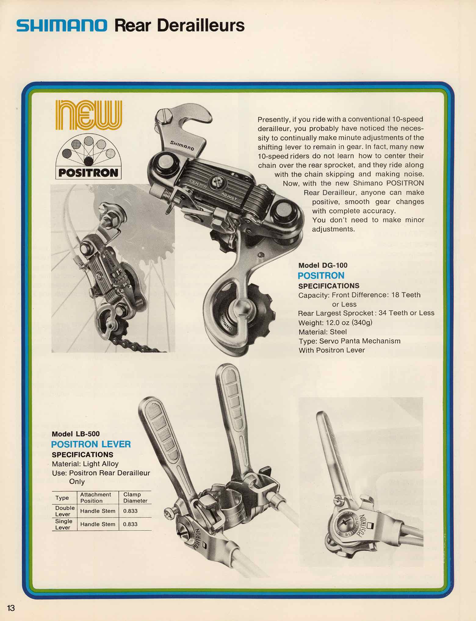 A Complete Line of Shimano (1975) page 13 main image