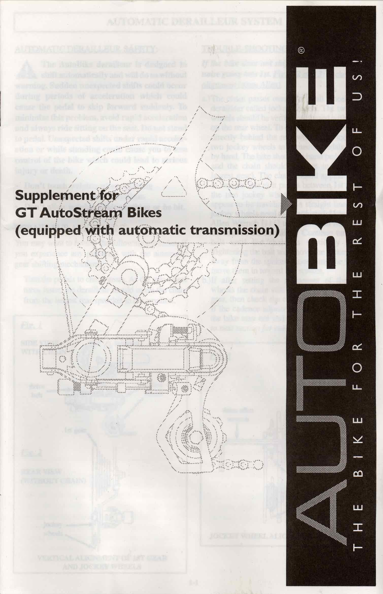AutoBike - Supplement for GT Autostream Bikes front cover main image