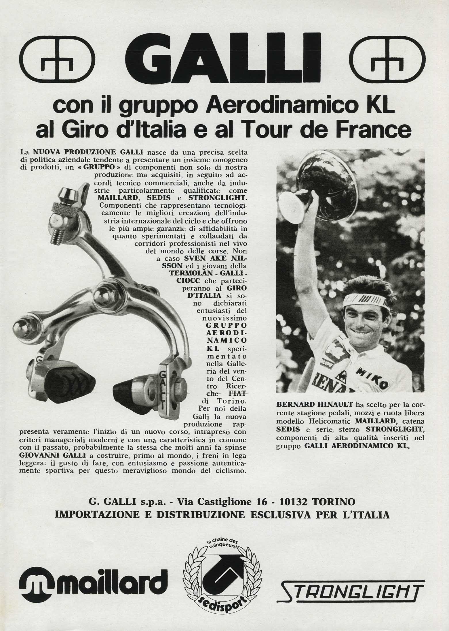 Bicisport 1983 May - Galli advert main image