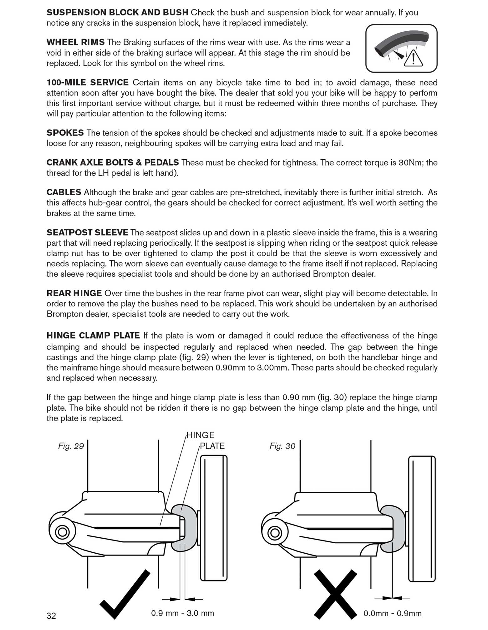 Brompton - Owners Manual 2017 page 32 main image
