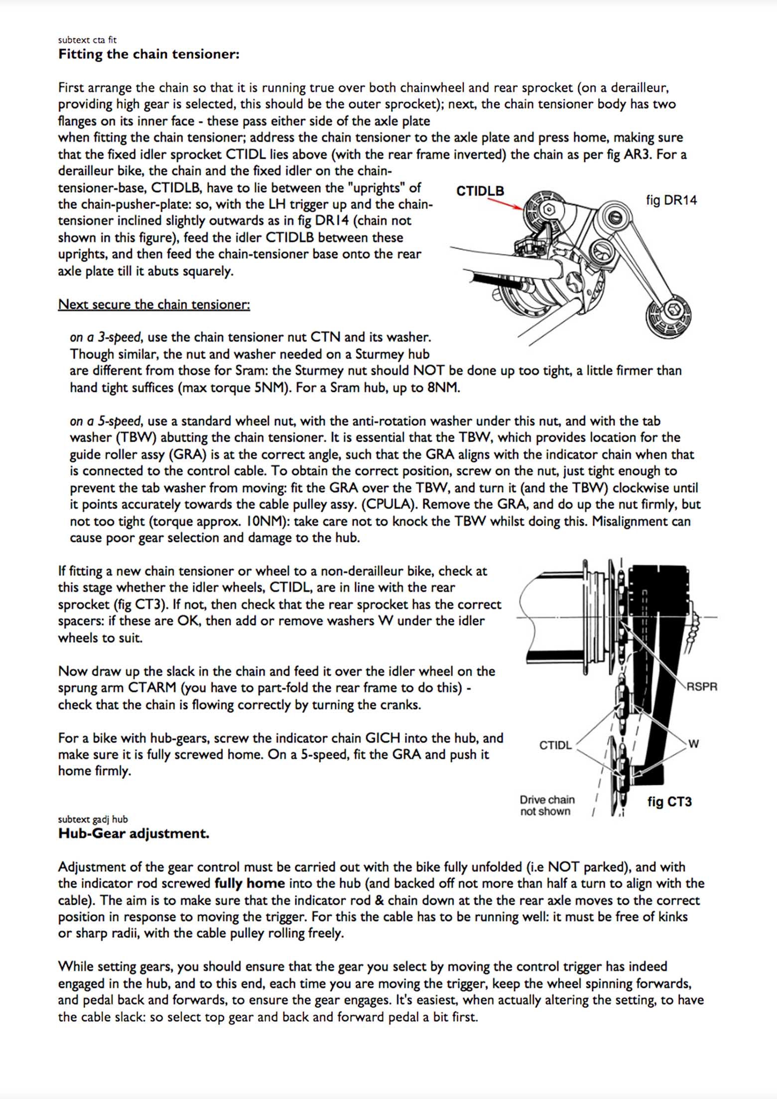 Brompton - Rear Wheel - Procedure for Removal and Refitting scan 2 main image