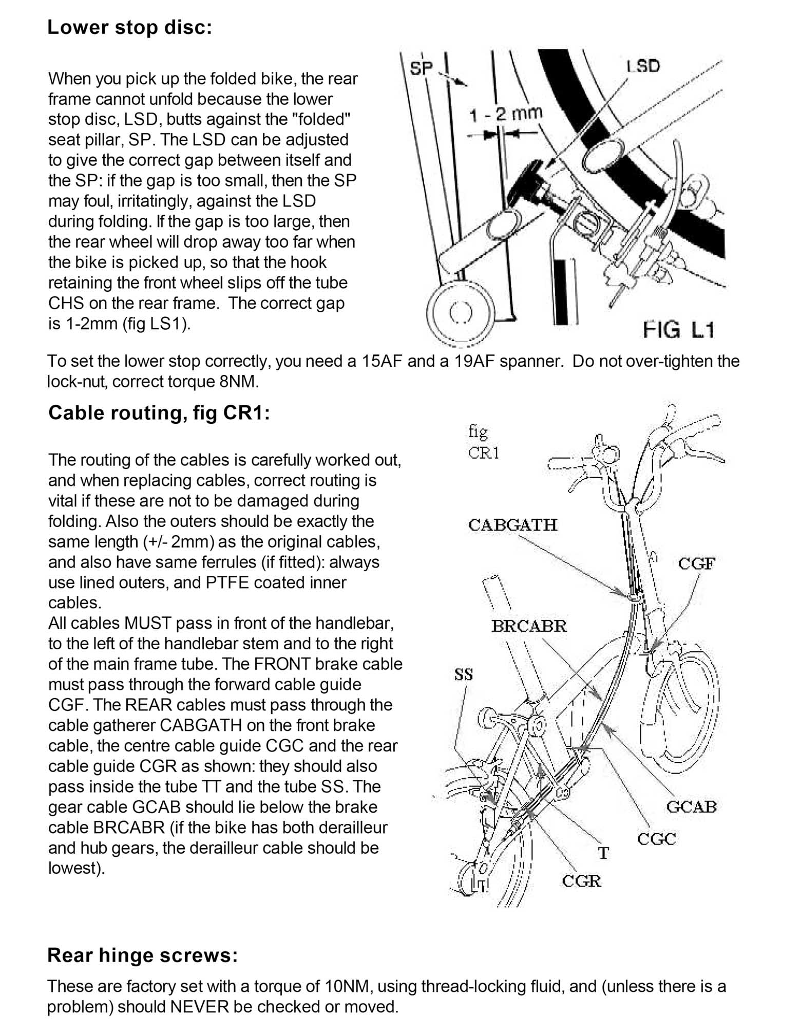 Brompton Bicycle - Owners Manual 2002 scan 21 main image