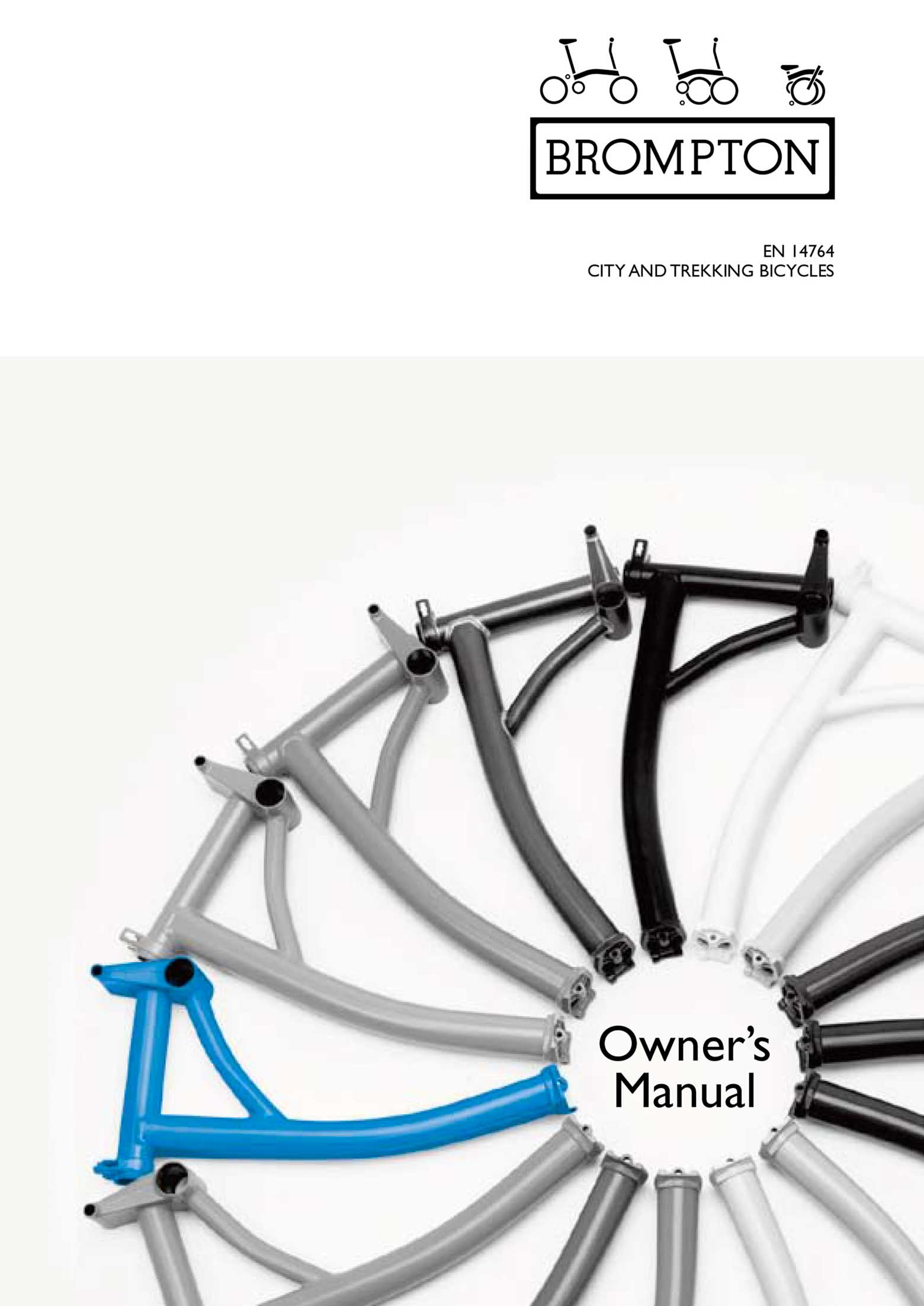 Brompton Bicycle - Owners Manual 2011 front cover main image
