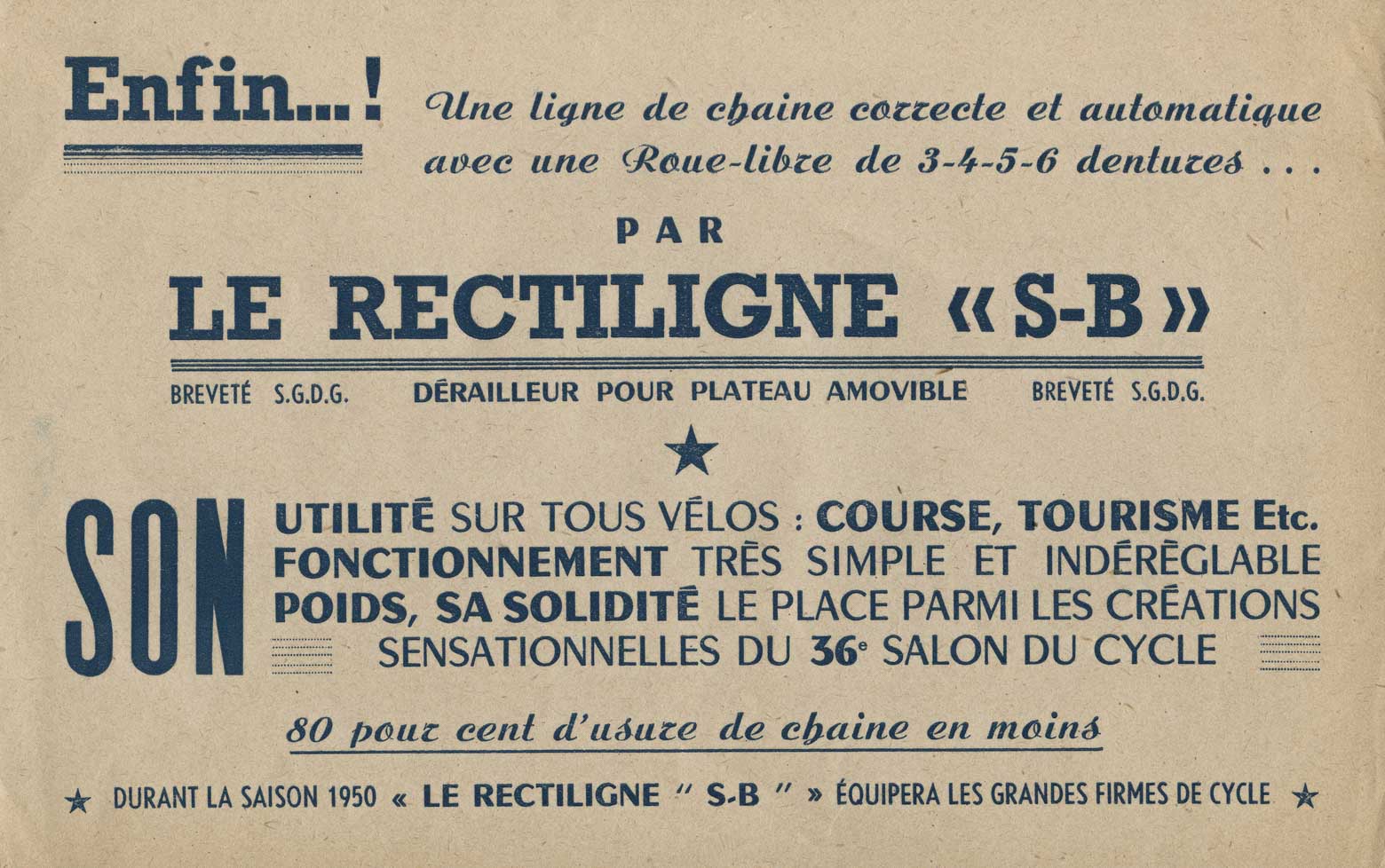 Caminade - Le Rectiligne S-B leaflet main image