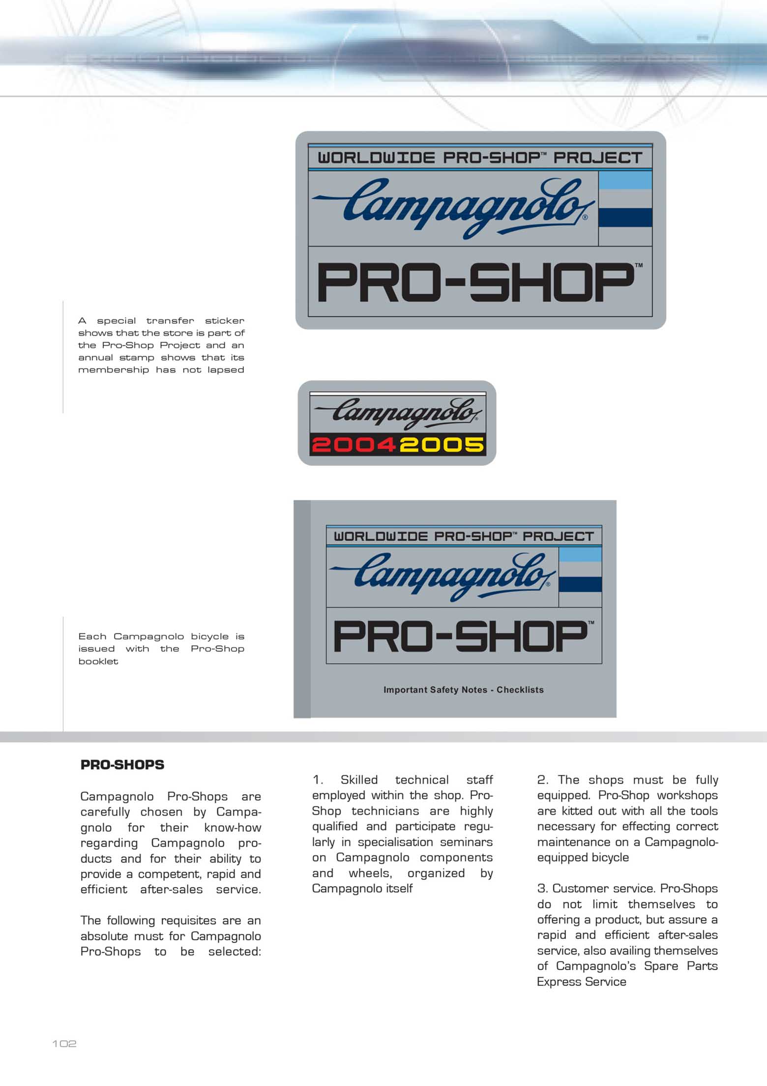 Campagnolo - 05 Products Range page 102 main image