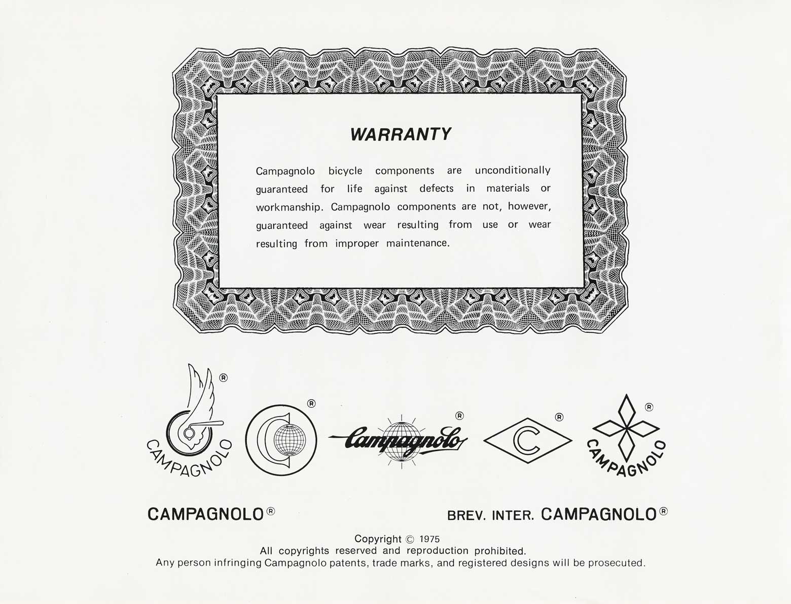 Campagnolo - Catalog 17a fly sheet 02 main image