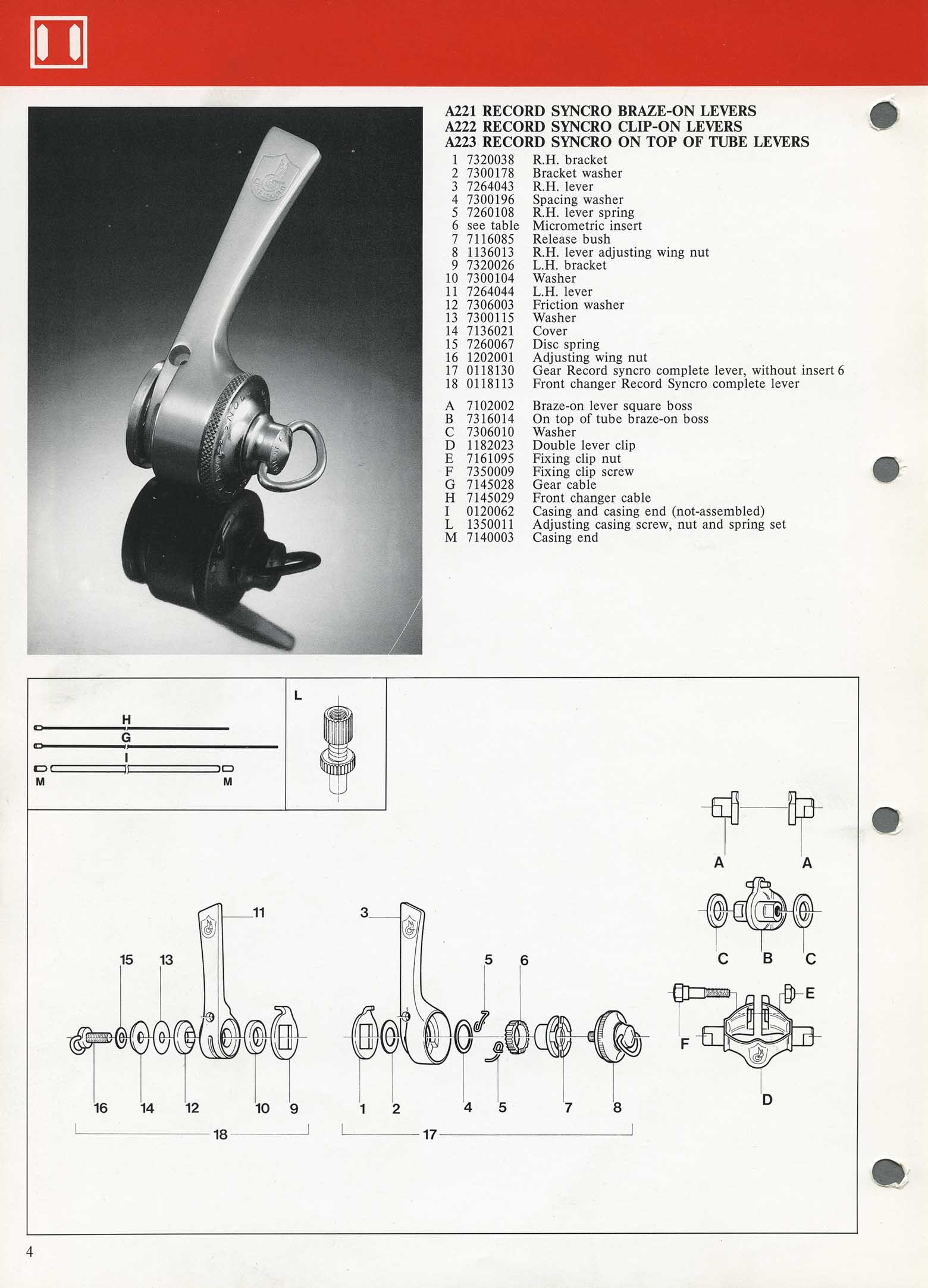 Campagnolo - Dealer Parts Catalog scan 065 main image