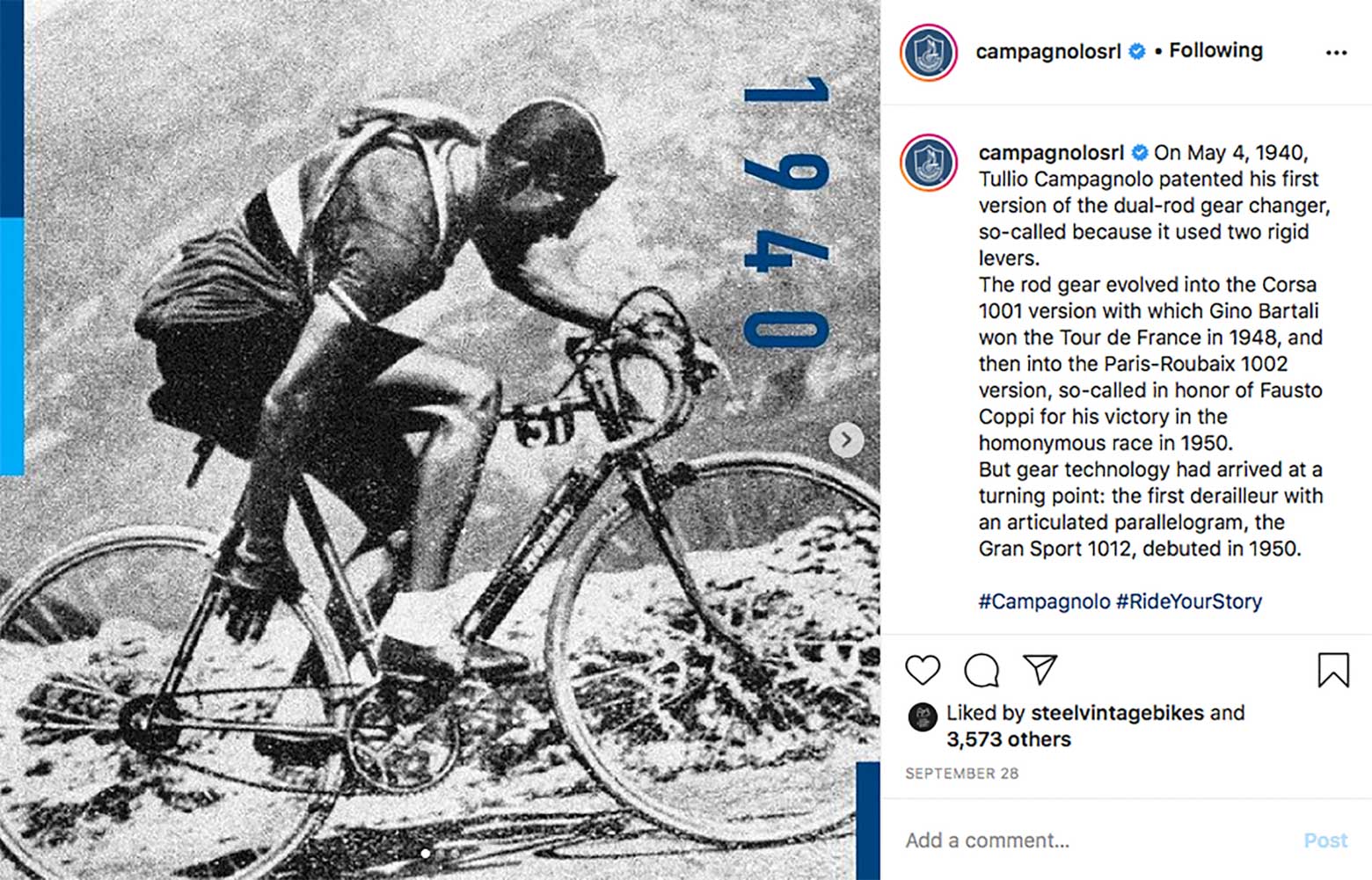 Campagnolo - Instagram history image 03 main image