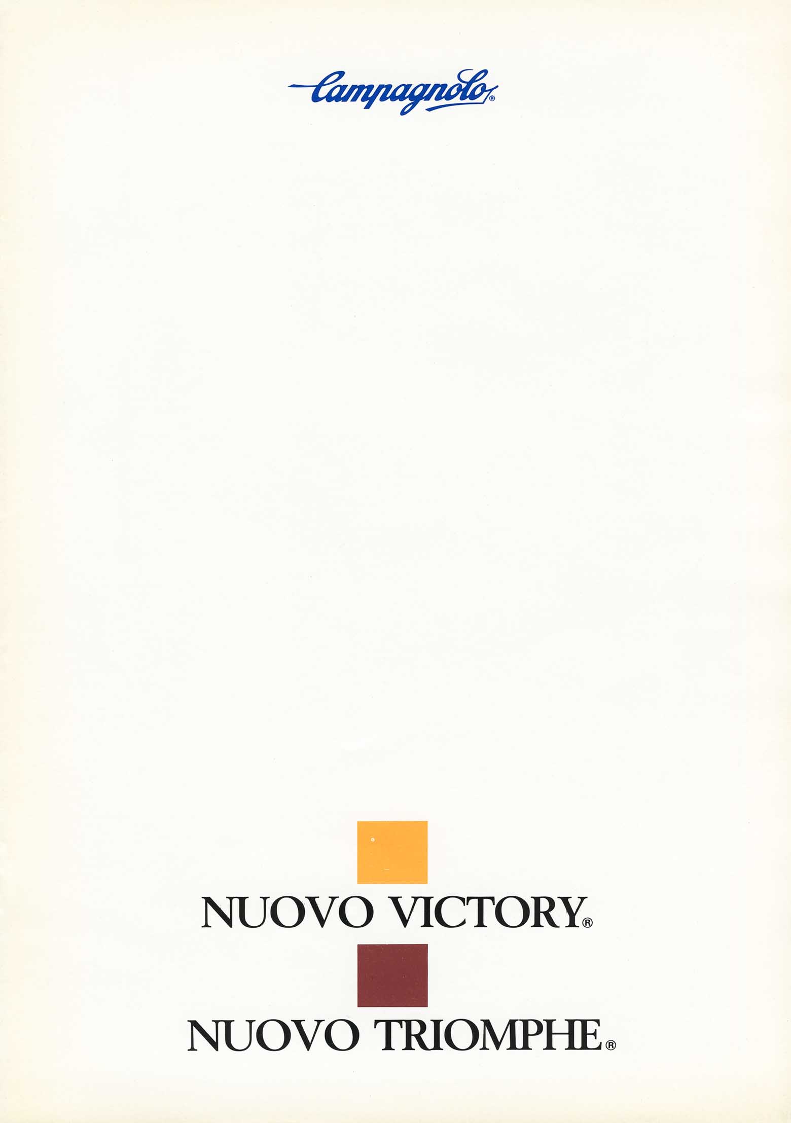 Campagnolo - Nuovo Victory, Nuovo Triomphe scan 01 main image