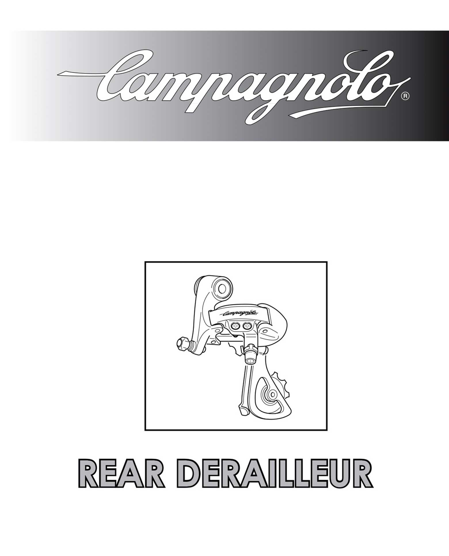 Campagnolo instructions - 7225195 Rear Derailleur ('06/2006') page 001 main image