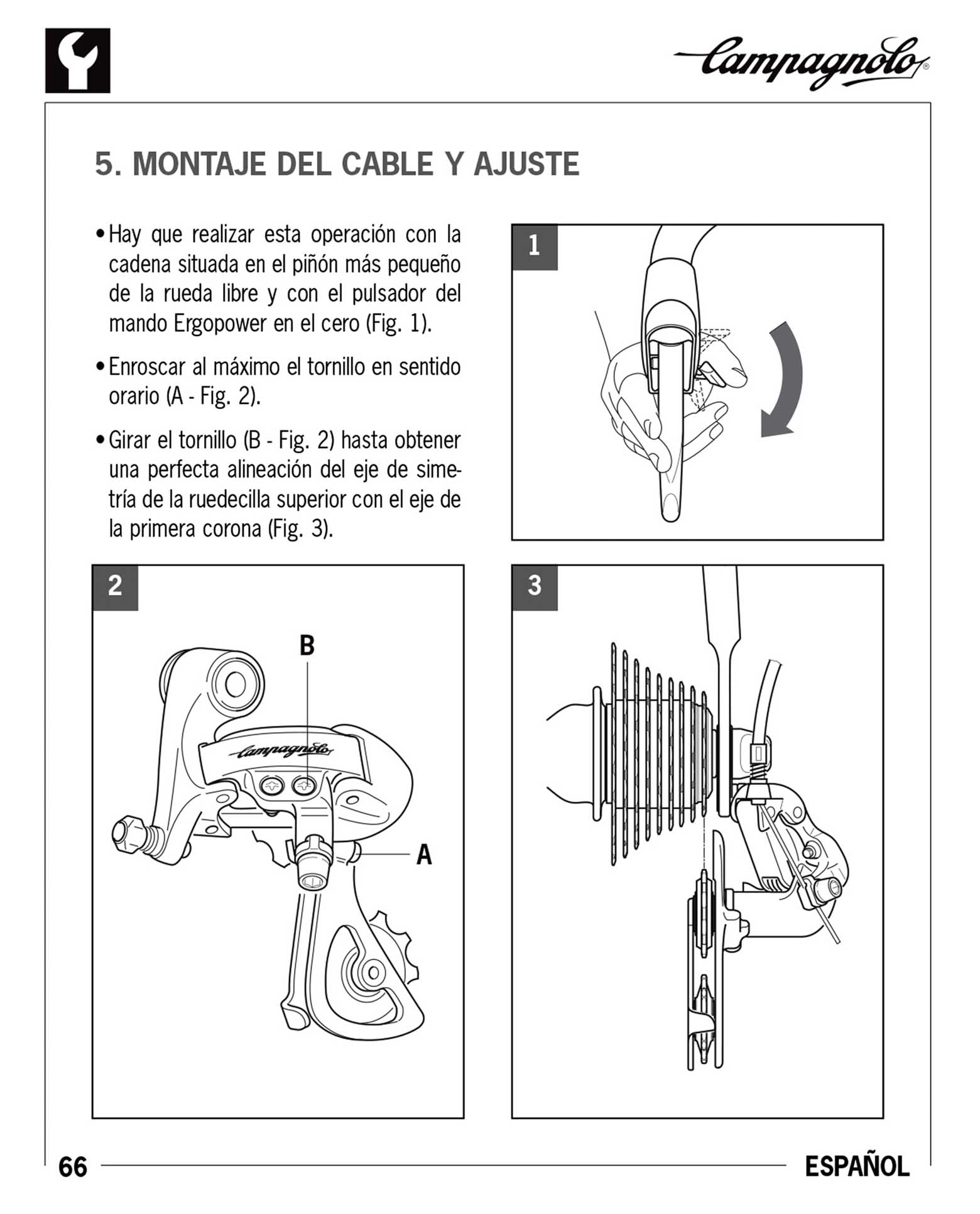 Campagnolo instructions - 7225195 Rear Derailleur ('07/2002') page 066 main image