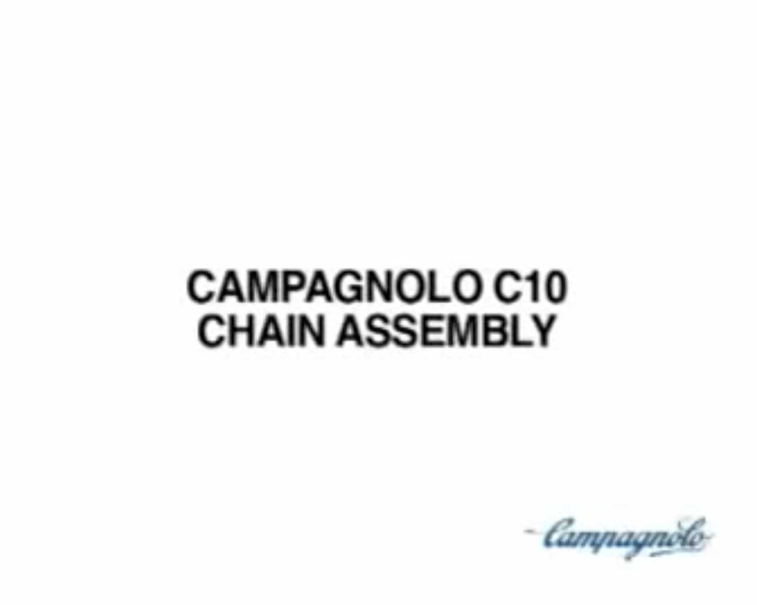 Campagnolo white workshop - Campagnolo C10 Chain Assembly main image