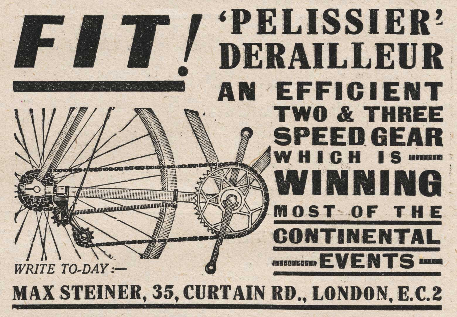Cycling 1931-11-06 - Pellissier advert main image