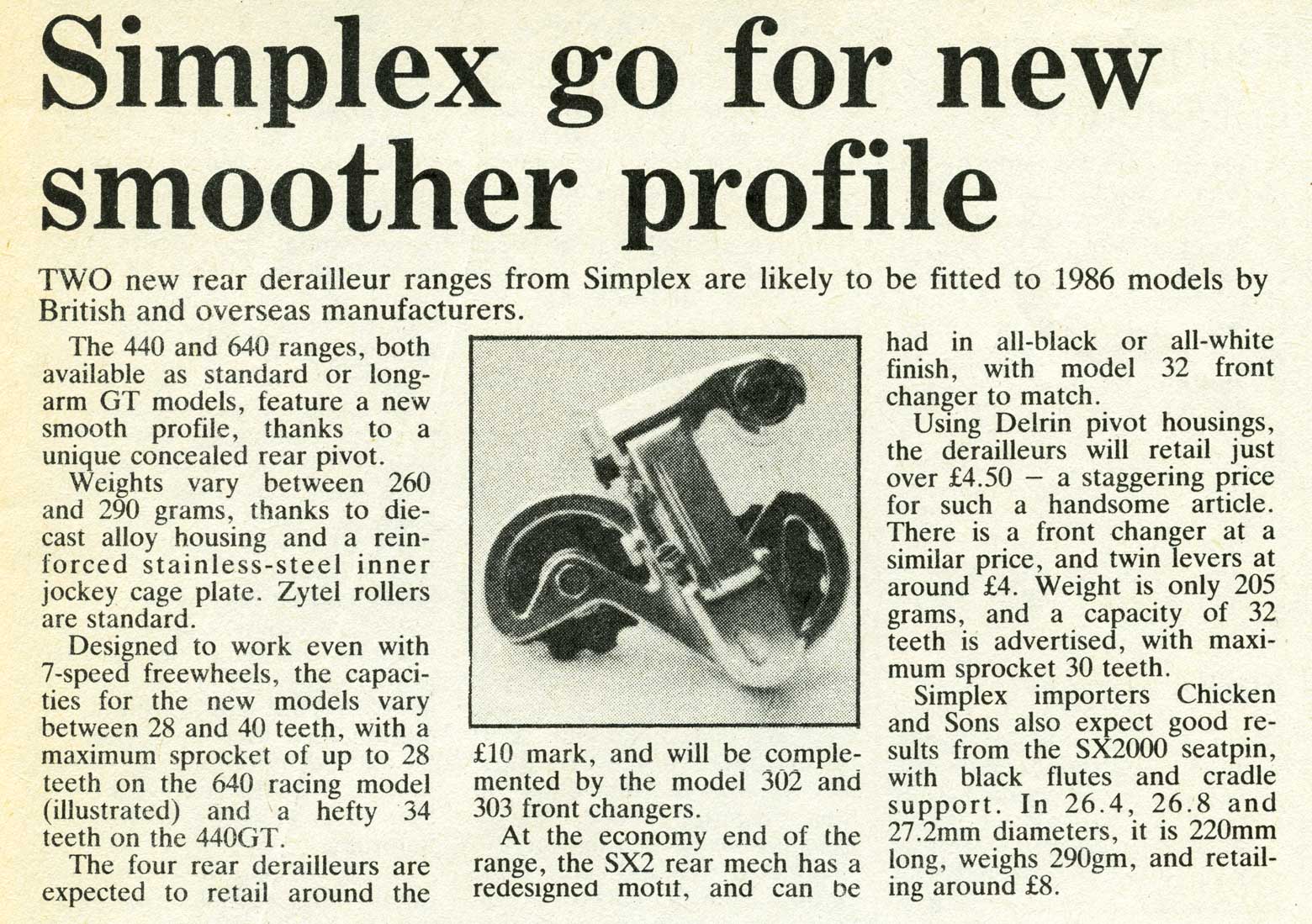 Cycling 1985-11-21 - Simplex go for new smoother profile main image