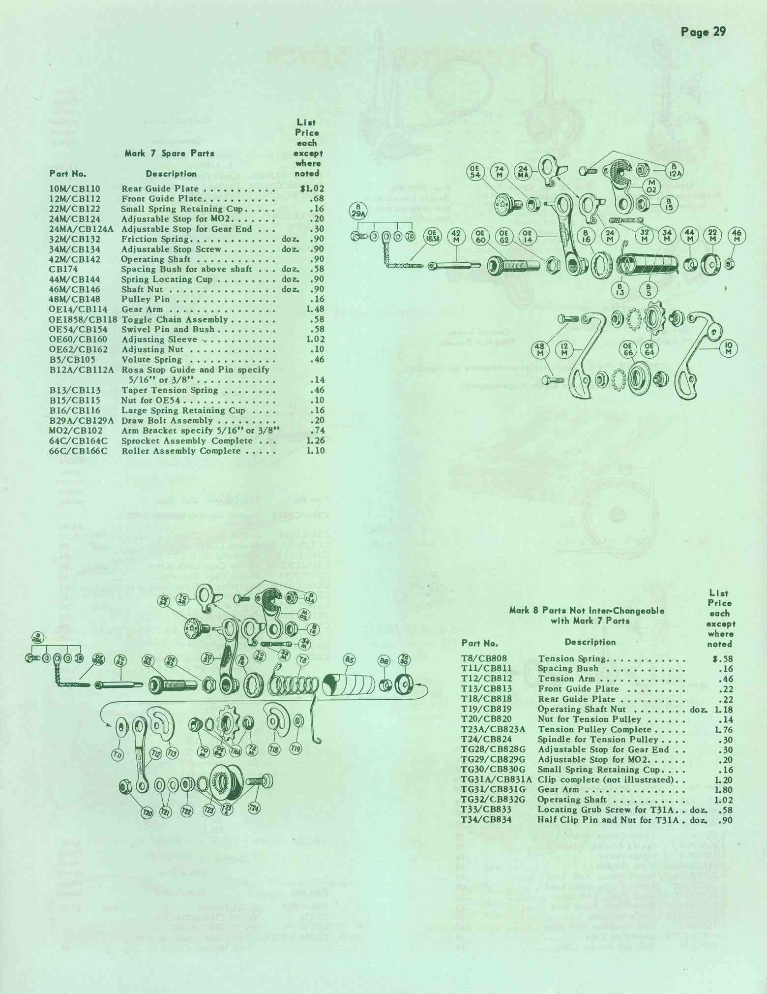 Cyclo Benelux Parts List & Prices 0691 - page 29 main image